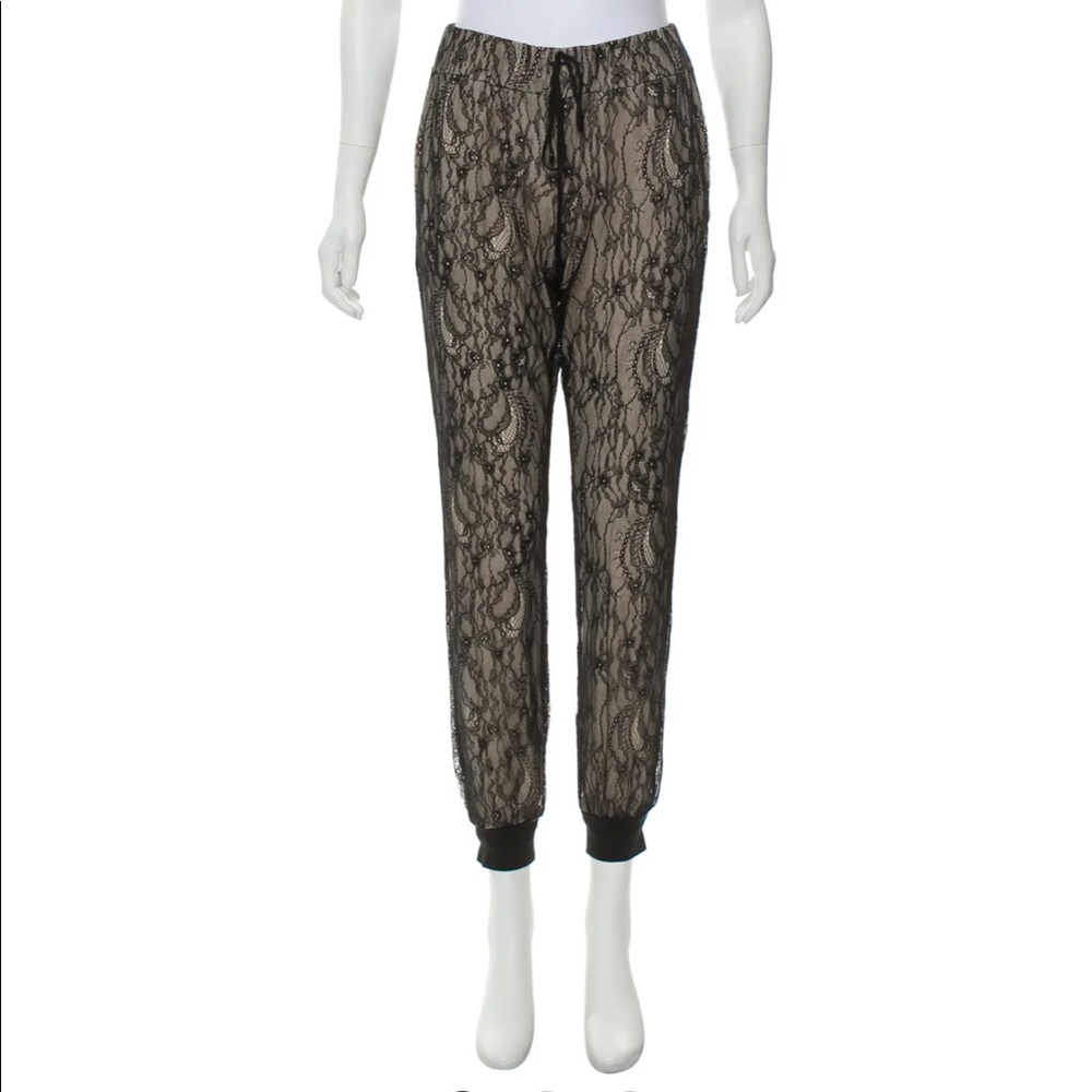 Haute hippie lace joggers